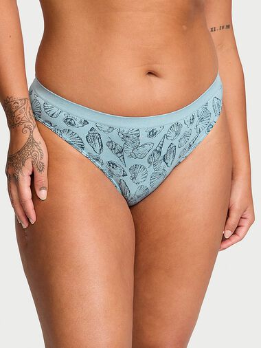 Slip Brésilien Sans Coutures, Cool Down Blue Seashells, large