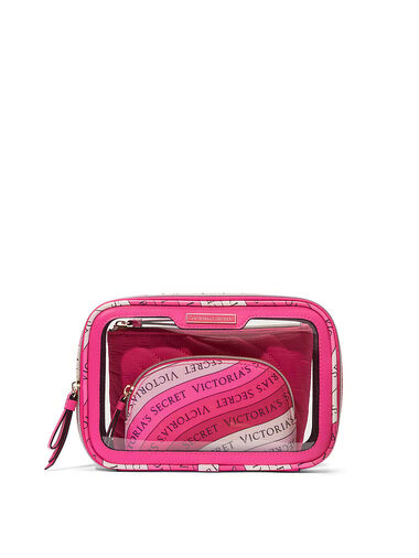 Trousse De Maquillage 3 Pièces, Hot Pink, large