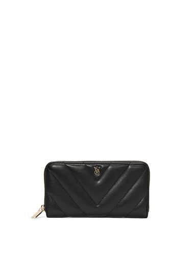 Portefeuille Zippé Grand Format, Black, large