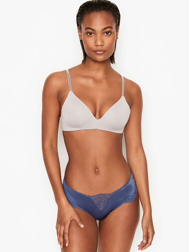 Culotte En Microfibre Et Dentelle, Description, large