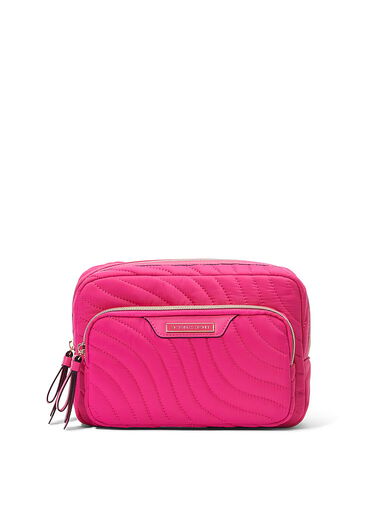 Pochette De Maquillage De Voyage, Pink Swirl, large
