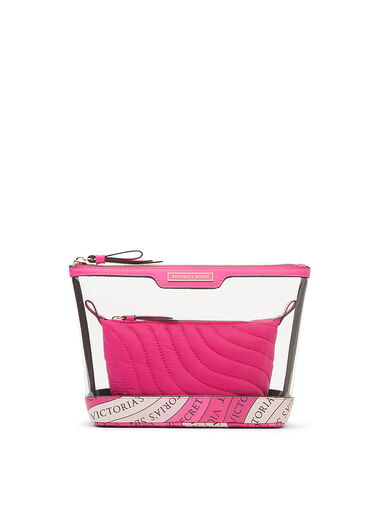 Trousse De Maquillage 2 Pièces, Pink Swirl, large