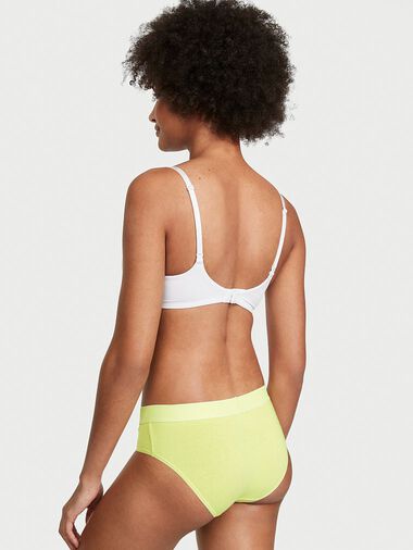 Culotte Haute En Coton Avec Logo, Description, large