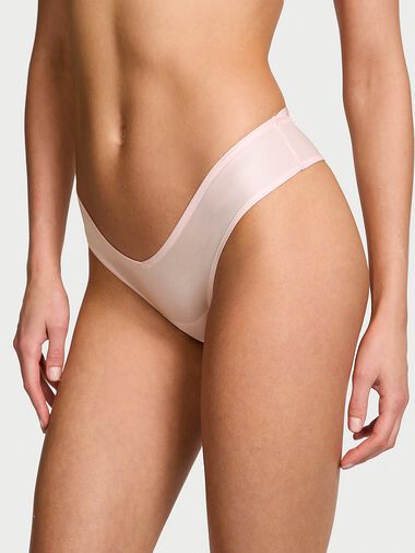 Strappy-back High-leg Cheeky Panty, Angel Pink, large