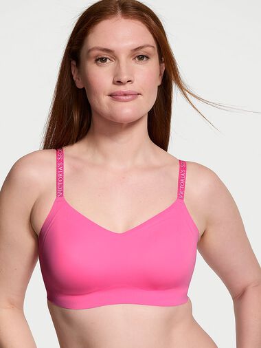Soutien-gorge T-shirt Lounge Légèrement Ampliforme, Hollywood Pink, large