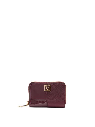 The Victoria Small Wallet, Bordeaux Patchwork, large