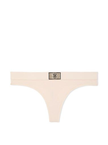 String En Coton Avec Patch Brillant Motif Logo, Marzipan, large