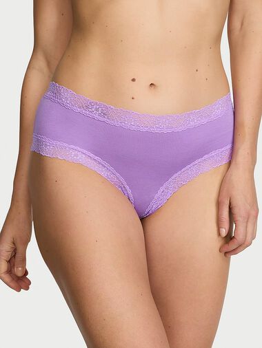 Culotte En Coton Et Dentelle, Purple Paradise, large