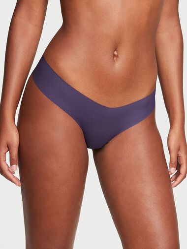 No-show Ribbed Thong Panty, Valiant, large
