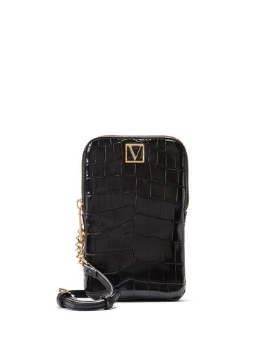 The Victoria Phone Crossbody, Croc Colorblock, large