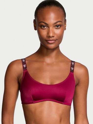 Brassière À Encolure Dégagée Avec Bretelles Brillantes, Campari Red, large
