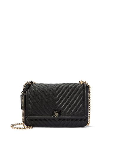 Sac À Bandoulière Moyen, Black, large