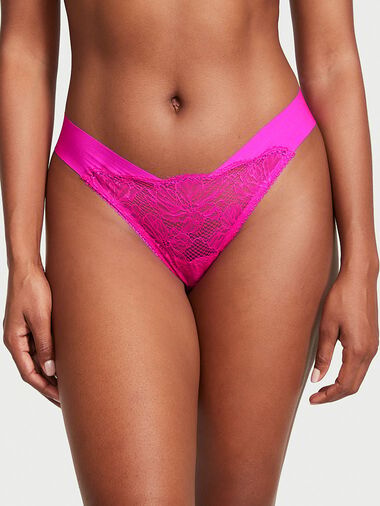 String Invisible Avec Dentelle Devant, Bali Orchid, large