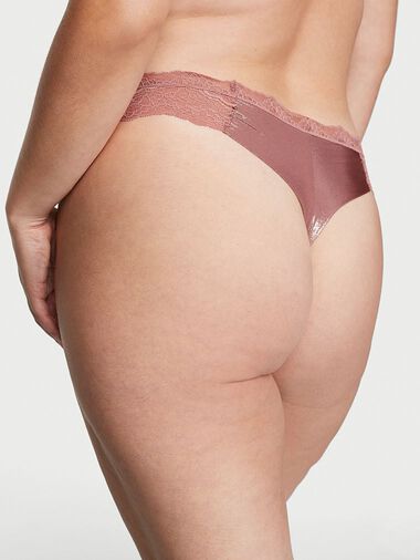 String Scintillant Bordé De Dentelle Douce, Vintage Rose Shimmer, large