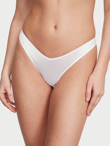 String Échancré Avec Lanières Postérieures, Vs White, large
