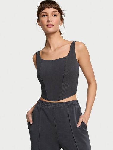 Débardeur Corset Sandwash, Grey, large