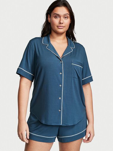 Ensemble Pyjama Court En Modal, Midnight Sea, large