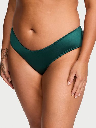 Culotte Échancrée Avec Lanières Postérieures, Mystique Green, large