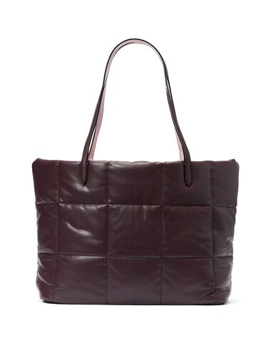 Sac Porté Épaule Matelassé, Brown, large