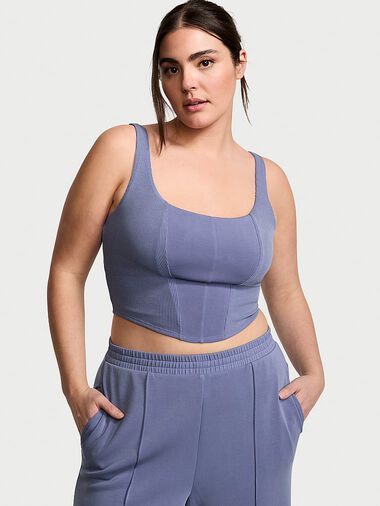 Débardeur Corset Sandwash, Velvet Morning Blue, large