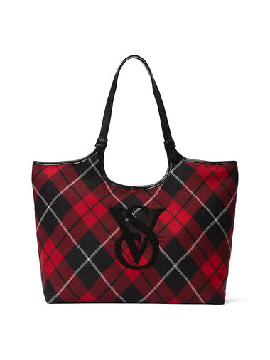 Sac Porté Épaule Motif Écossais, Multicolored, large