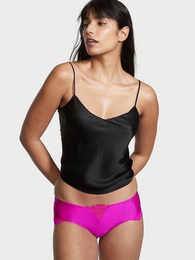 Culotte Avec Empiècement En Dentelle, Description, large