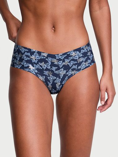 Culotte Haute Invisible, Noir Navy Butterflies, large