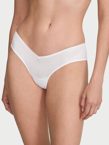 Culotte Échancrée Avec Lanières Postérieures, Vs White, large