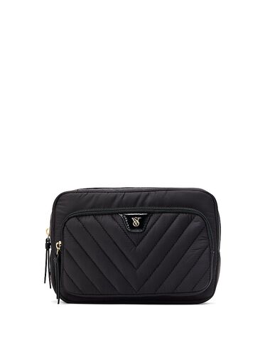 Pochette De Maquillage De Voyage, Black, large