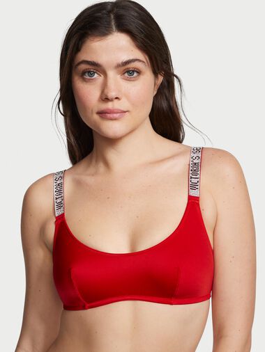 Culotte Haute En Coton Stretch À Logo