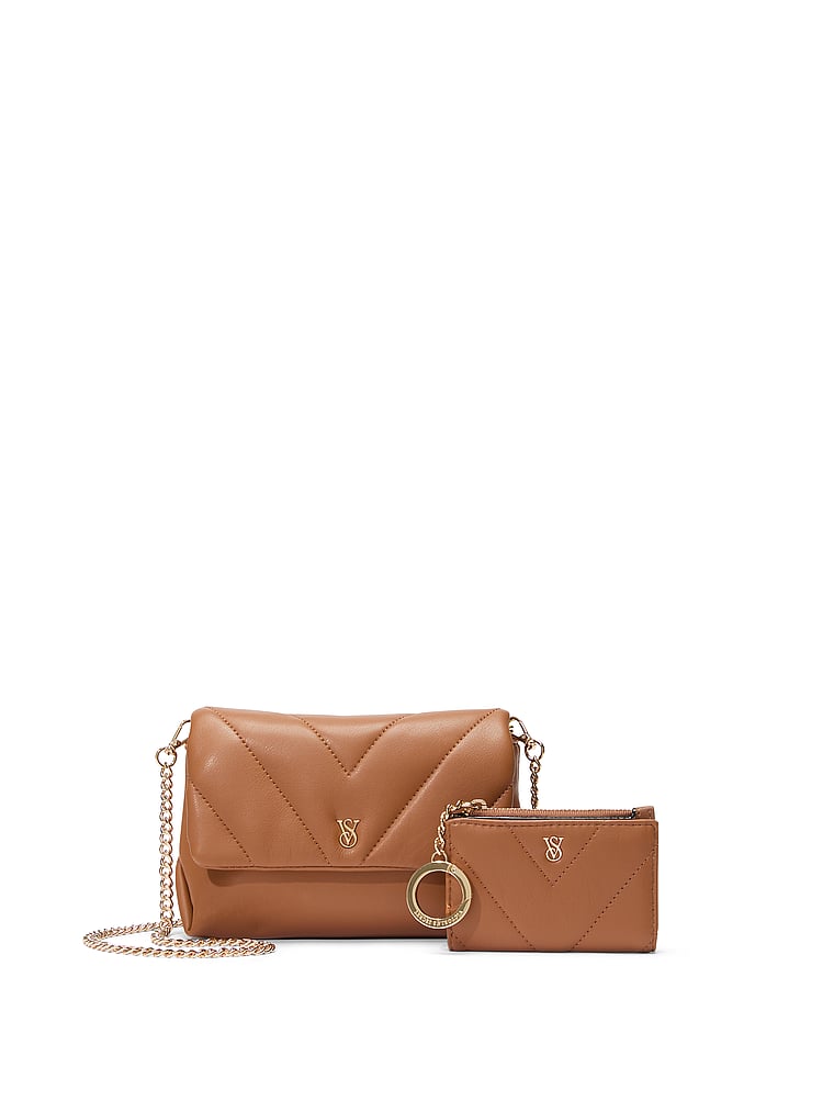 Mini Convertible Bag, Brown, large