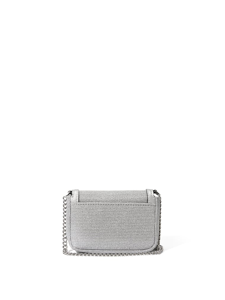 Micro-sac À Bandoulière, Silver, large