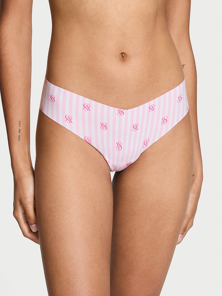 String Invisible, Purest Pink Logo Stripes, large