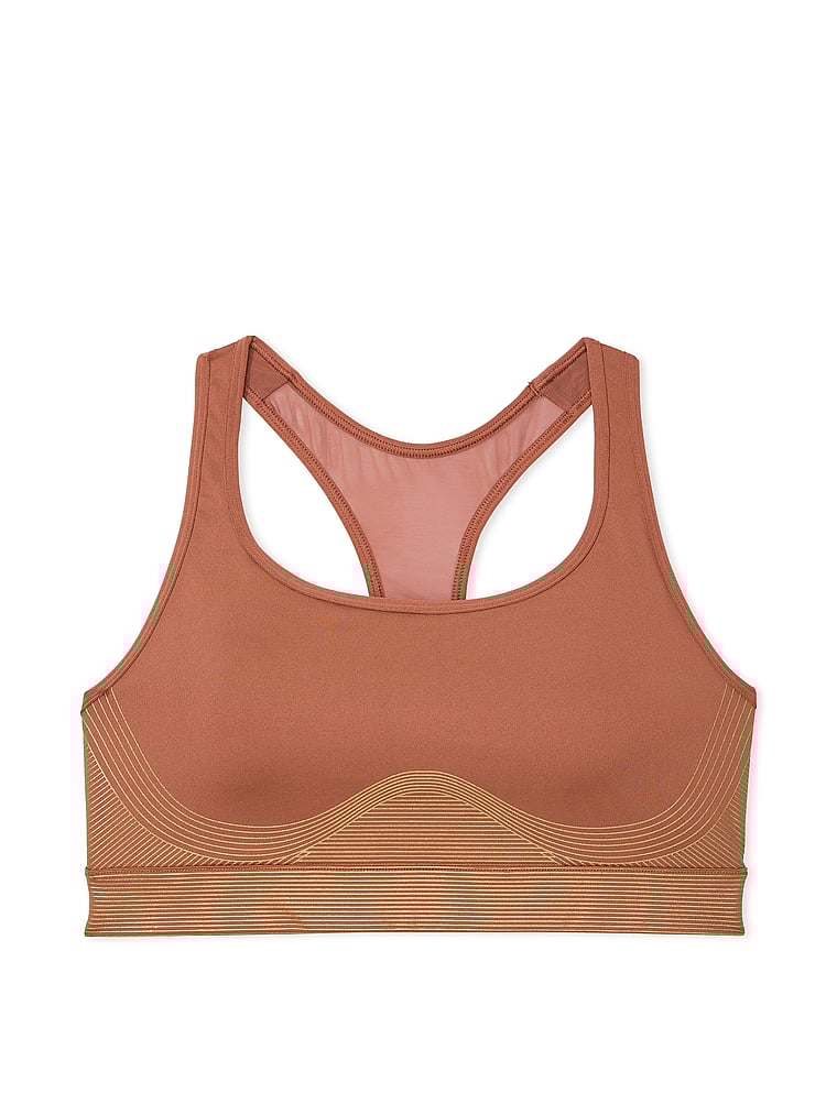Nouveau Modèle ! Soutien-gorge De Sport Player Avec Détails Brillants, Caramel Bronze, large