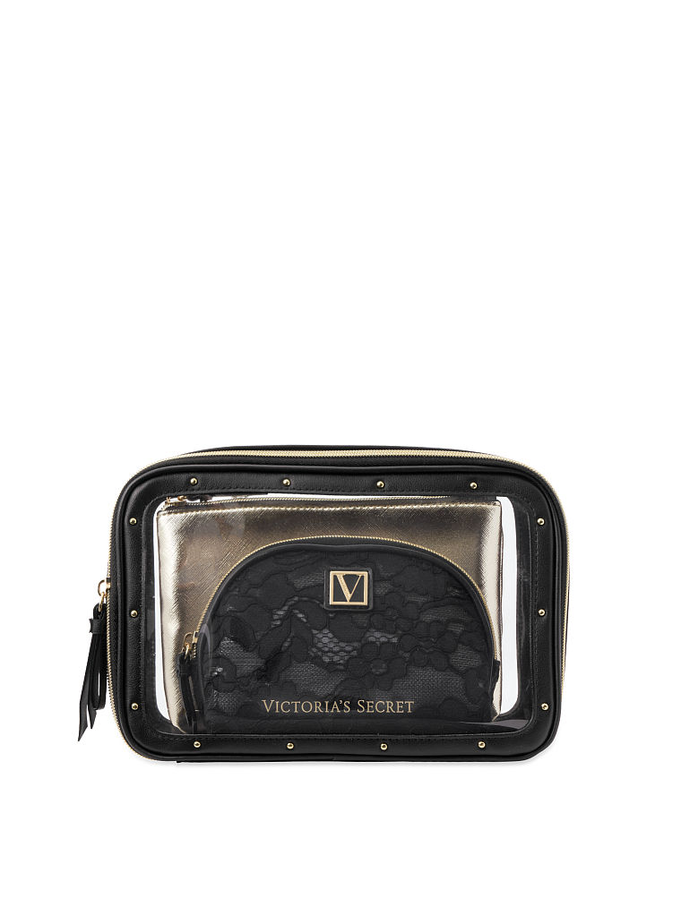 Trousse À Maquillage, Black Lily Lace, large