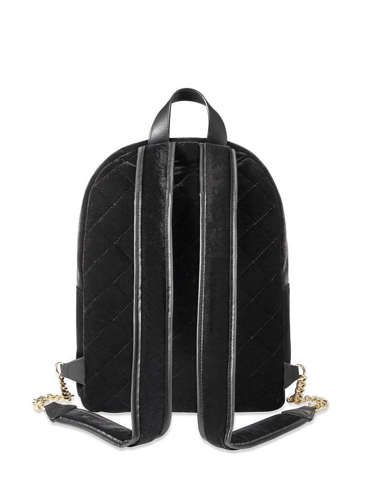 Velvet Stud City Backpack, , large