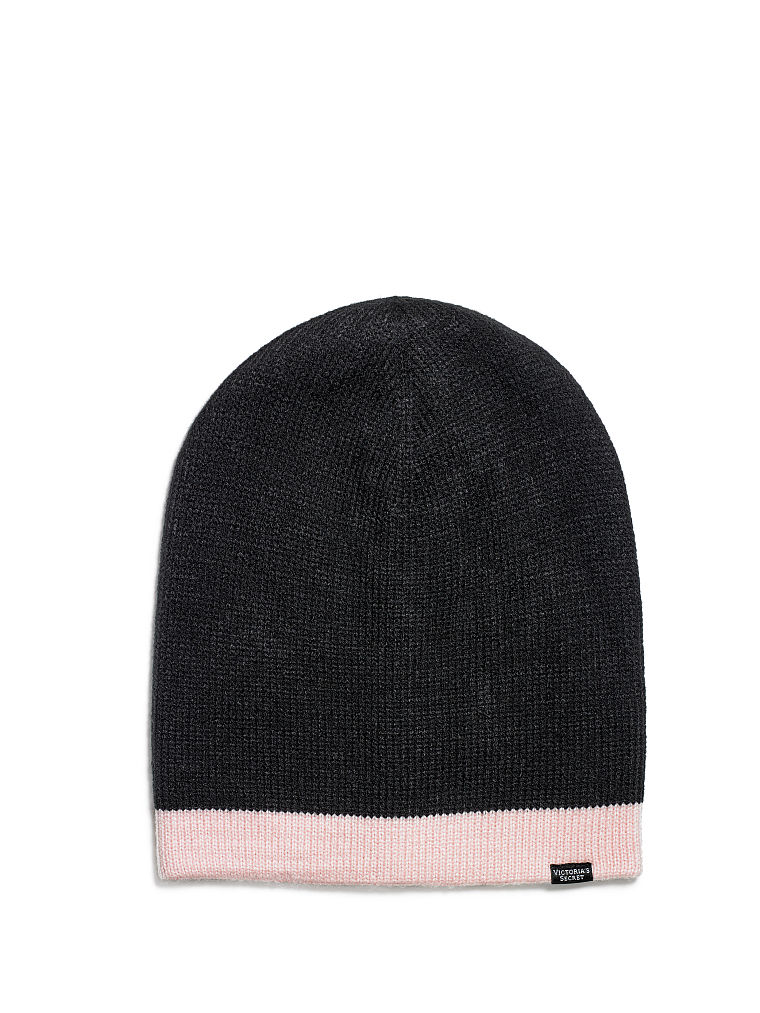 Bonnet Réversible, Black/Pink, large