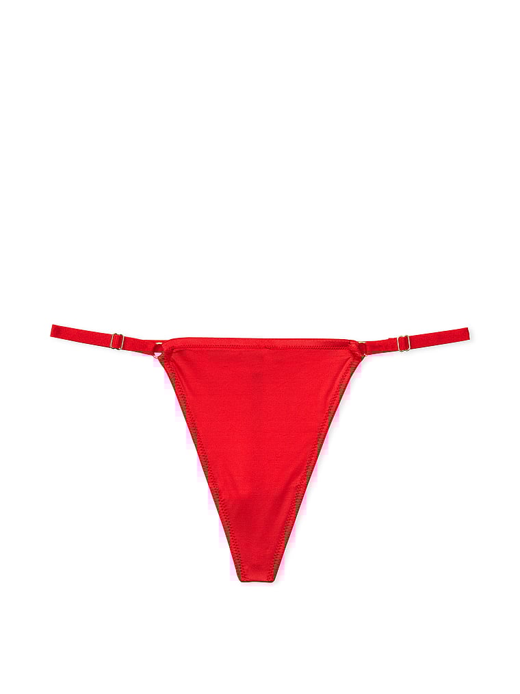 V-string Ajustable Avec Monogramme « v » En Métal, Lipstick, large