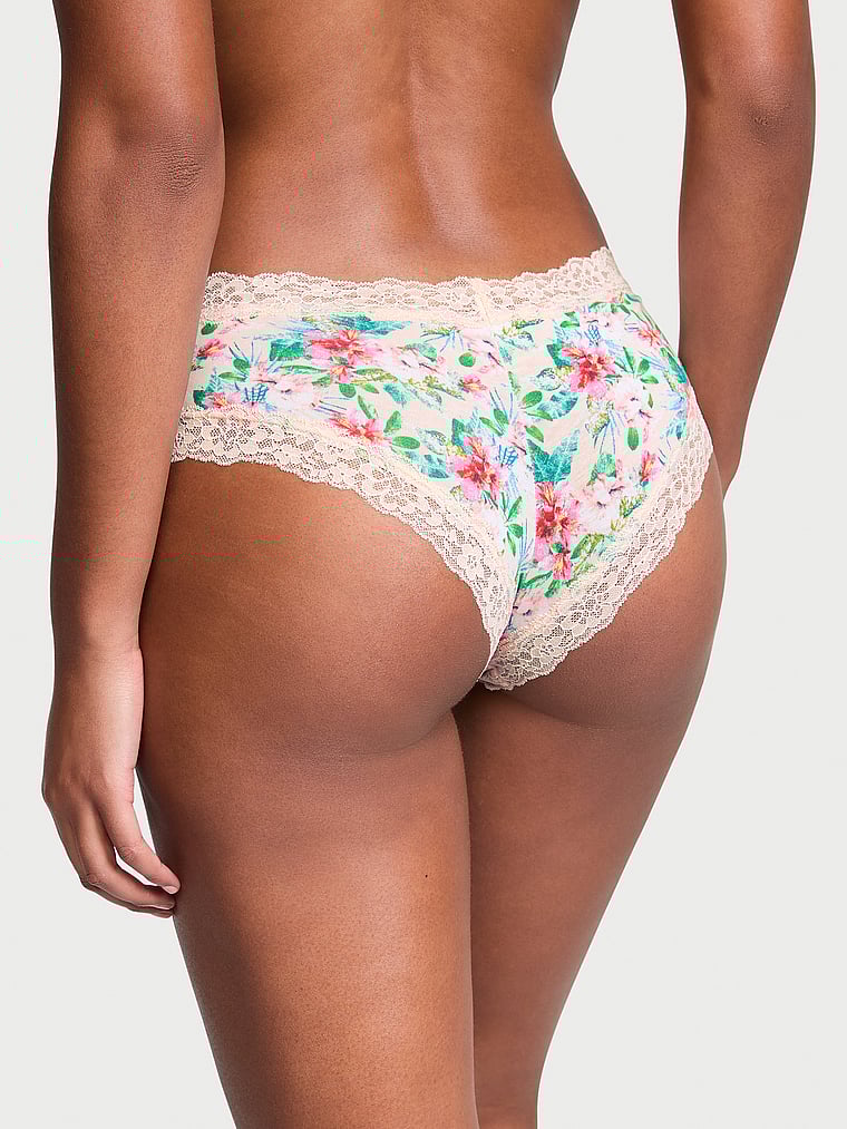 Culotte En Coton Et Dentelle, Vivid Tropical, large