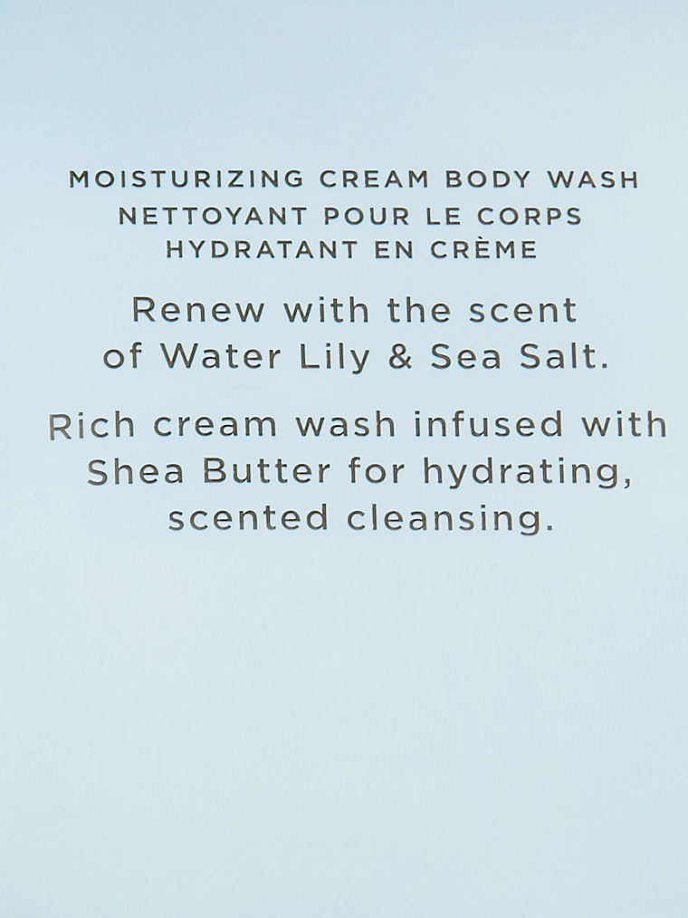 Water Lily & Sea Salt Crème Nettoyante Hydratante Pour Le Corps Natural Beauty, Description, large