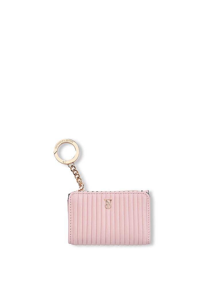 Foldover Card Case Keychain, Chalk Rose, large