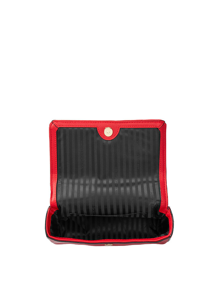Petit Sac Bandoulière Clouté Matelassé En V Bond Street, Red, large