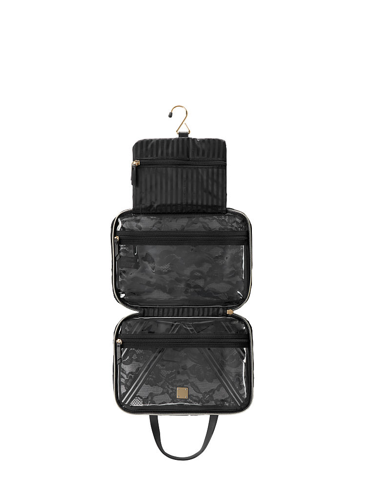 Trousse De Voyage Fourre-tout, Black Lily Lace, large