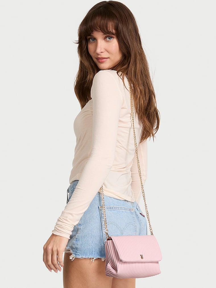 Mini Convertible Bag, Chalk Rose, large