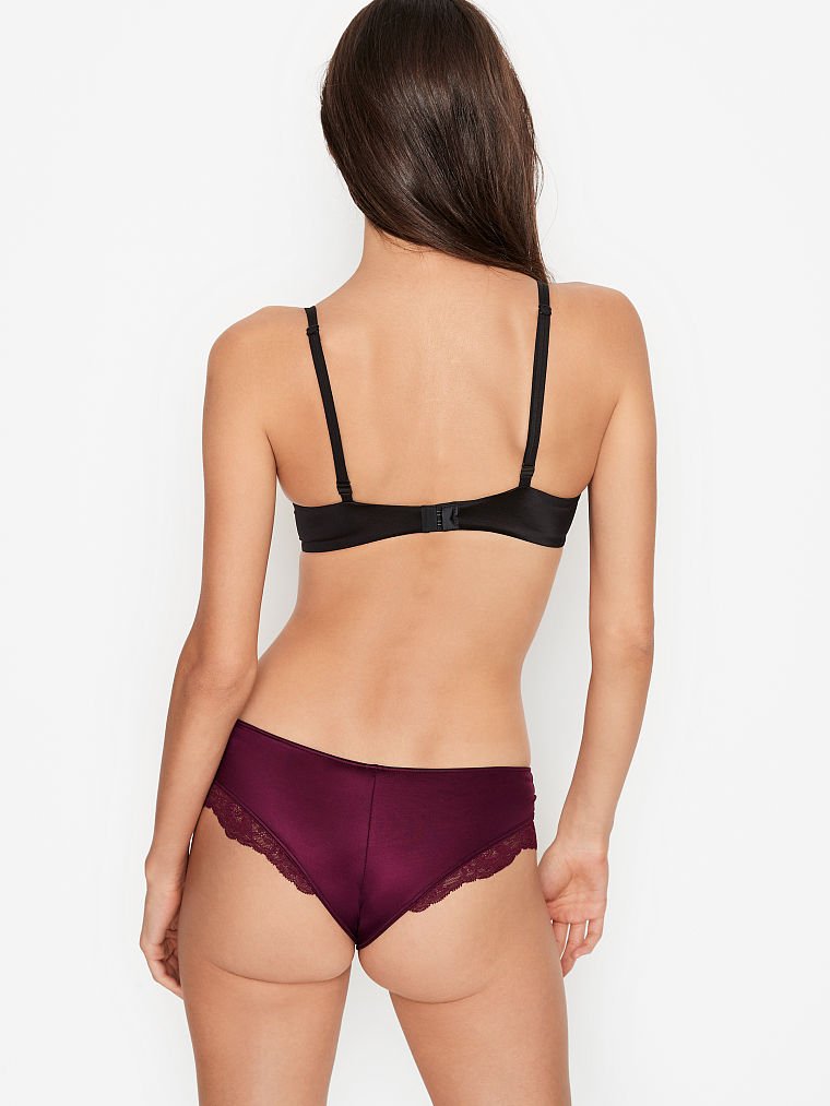 Culotte En Microfibre Avec Empiècement En Dentelle, Description, large