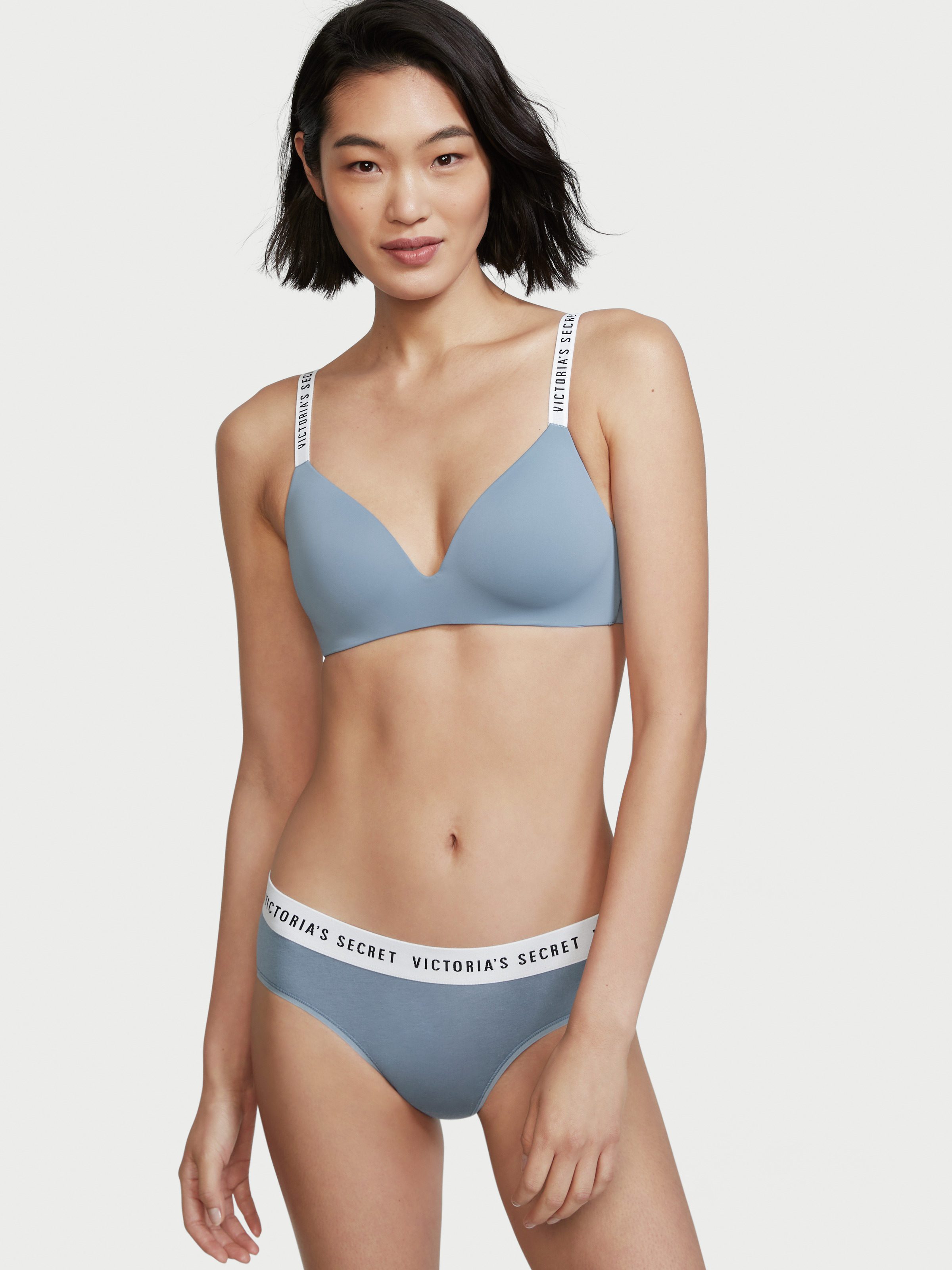 Culotte Haute En Coton Stretch À Logo, Description, large