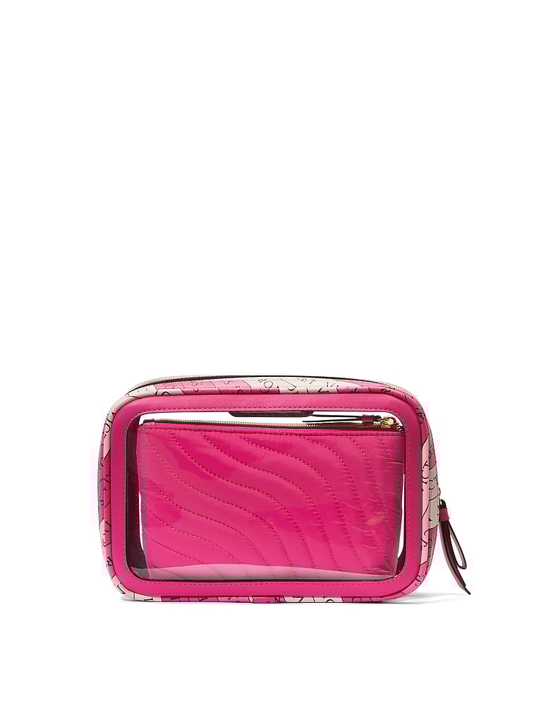 Trousse De Maquillage 3 Pièces, Hot Pink, large