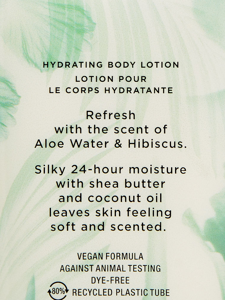 Aloe Water & Hibiscus Natural Beauty Lait Parfumé Corps Hydratant, Aloe Water & Hibiscus, large