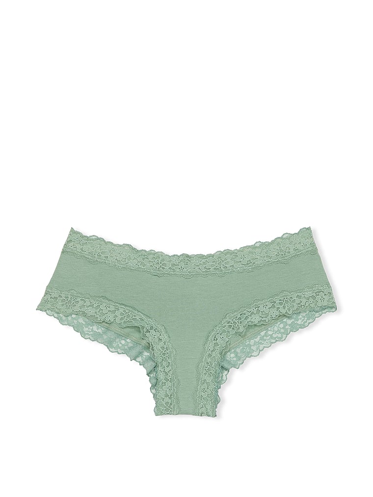 Culotte En Coton Et Dentelle, Seasalt Green, large