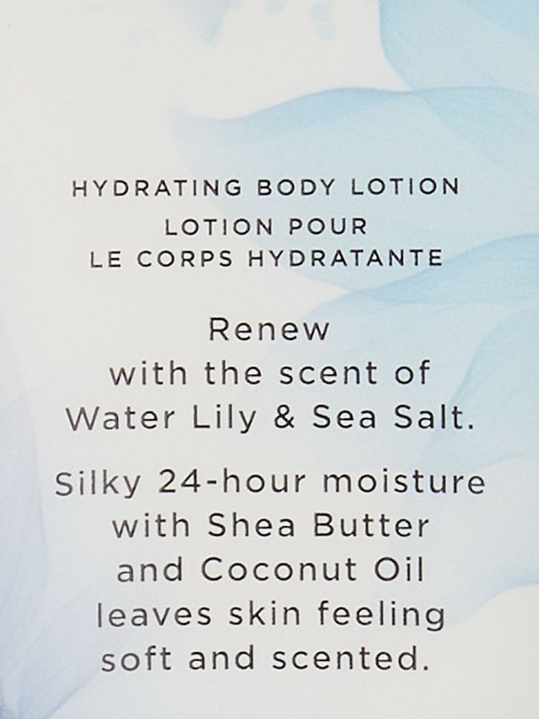 Water Lily & Sea Salt Lait Parfumé Corps Hydratant Natural Beauty, Description, large